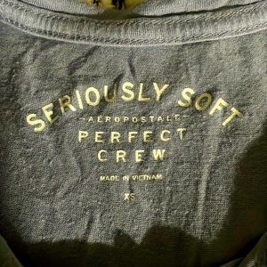 Aeropostale shirt, light blue kidn of like a periwinkle color. Size XS.